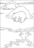 coloring page Lars the little polar bear